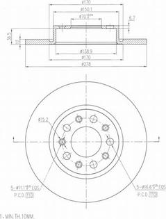 Red Line 26JE022 - Disque de frein cwaw.fr