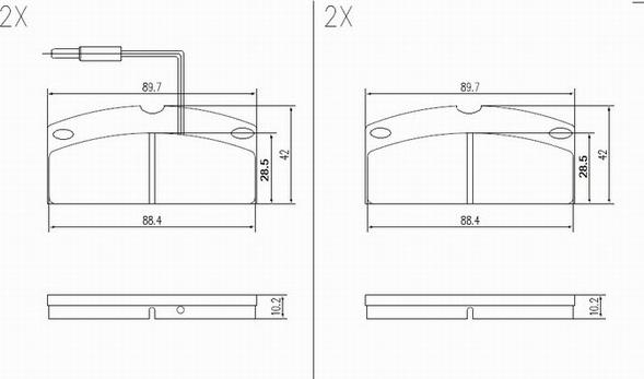 Red Line 27MV002 - Kit de plaquettes de frein, frein à disque cwaw.fr