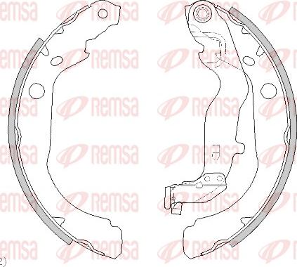 Remsa 4444.00 - Mâchoire de frein cwaw.fr