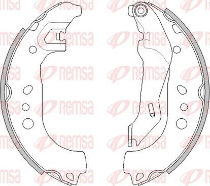 Remsa 4445.00 - Mâchoire de frein cwaw.fr