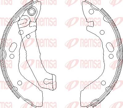 Remsa 4401.00 - Mâchoire de frein cwaw.fr