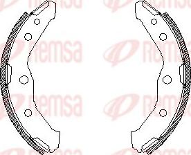 Remsa 4547.00 - Mâchoire de frein cwaw.fr