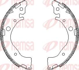 Remsa 4587.00 - Mâchoire de frein cwaw.fr