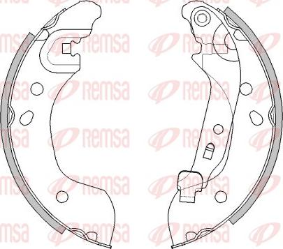 Remsa 4536.00 - Mâchoire de frein cwaw.fr