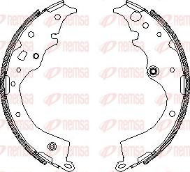 Remsa 4578.00 - Mâchoire de frein cwaw.fr