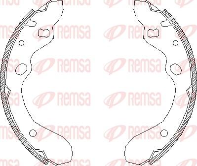 Remsa 4643.00 - Mâchoire de frein cwaw.fr