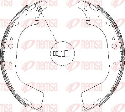 Remsa 4650.01 - Mâchoire de frein cwaw.fr