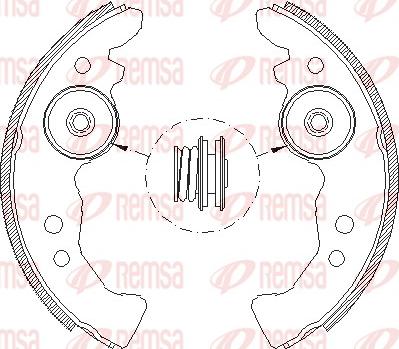 Remsa 4617.00 - Mâchoire de frein cwaw.fr