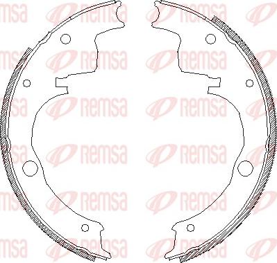 Remsa 4624.00 - Mâchoire de frein cwaw.fr