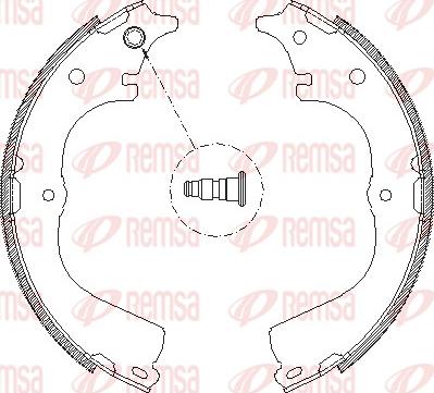 Remsa 4678.00 - Mâchoire de frein cwaw.fr