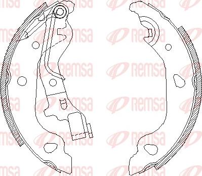 Remsa 4098.00 - Mâchoire de frein cwaw.fr