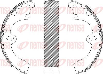 Remsa 4097.00 - Mâchoire de frein cwaw.fr