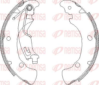 Remsa 4041.01 - Mâchoire de frein cwaw.fr