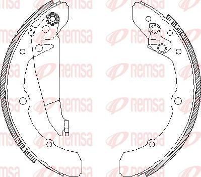 Remsa 4048.00 - Mâchoire de frein cwaw.fr