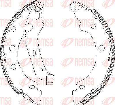 Remsa 4043.00 - Mâchoire de frein cwaw.fr