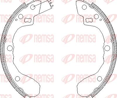 Remsa 4060.01 - Mâchoire de frein cwaw.fr