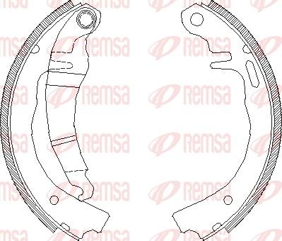 Remsa 4006.00 - Mâchoire de frein cwaw.fr