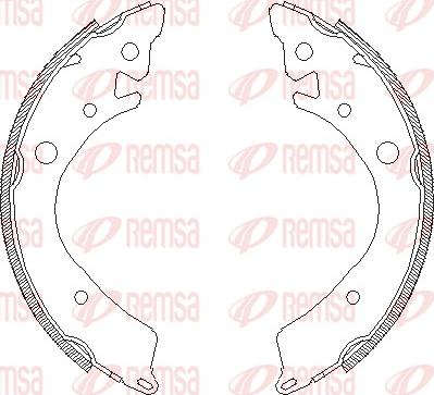 Remsa 4084.00 - Mâchoire de frein cwaw.fr