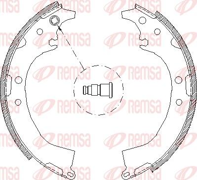 Remsa 4085.00 - Mâchoire de frein cwaw.fr