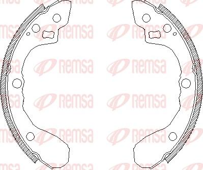 Remsa 4080.00 - Mâchoire de frein cwaw.fr