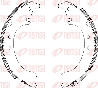 Remsa 4028.00 - Mâchoire de frein cwaw.fr