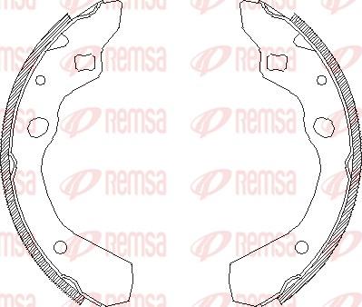 Remsa 4190.00 - Mâchoire de frein cwaw.fr