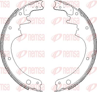 Remsa 4142.00 - Mâchoire de frein cwaw.fr