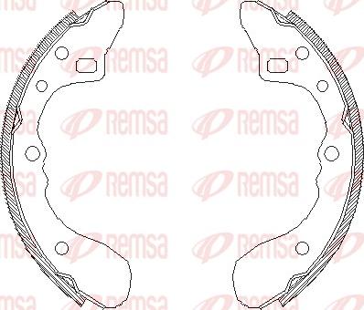 Remsa 4154.00 - Mâchoire de frein cwaw.fr