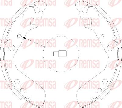 Remsa 4156.00 - Mâchoire de frein cwaw.fr