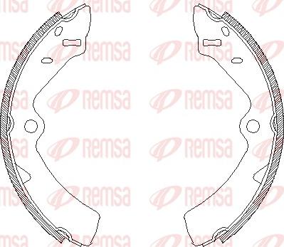 Remsa 4167.00 - Mâchoire de frein cwaw.fr