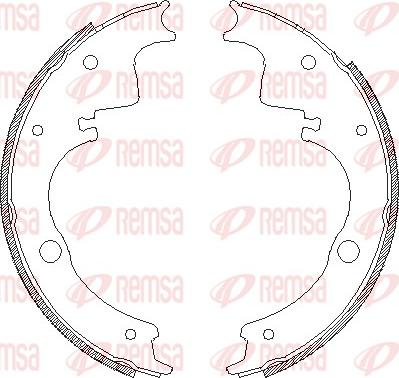 Remsa 4105.00 - Mâchoire de frein cwaw.fr