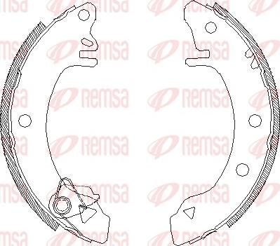 Remsa 4100.00 - Mâchoire de frein cwaw.fr