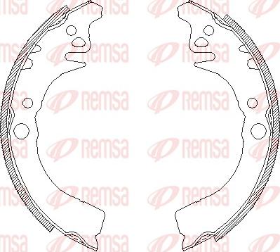 Remsa 4102.00 - Mâchoire de frein cwaw.fr