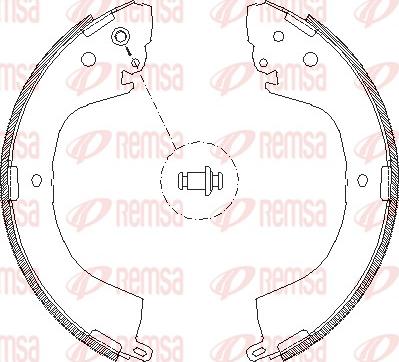 Remsa 4119.00 - Mâchoire de frein cwaw.fr