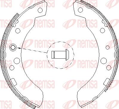 Remsa 4111.00 - Mâchoire de frein cwaw.fr