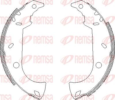 Remsa 4180.00 - Mâchoire de frein cwaw.fr