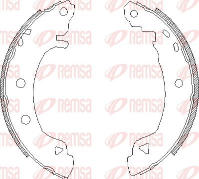 Remsa 4182.04 - Mâchoire de frein cwaw.fr