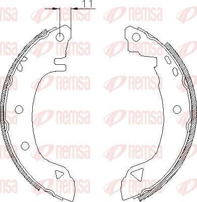 Remsa 4182.00 - Mâchoire de frein cwaw.fr