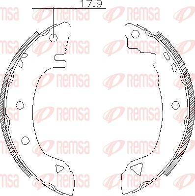 Remsa 4182.01 - Mâchoire de frein cwaw.fr