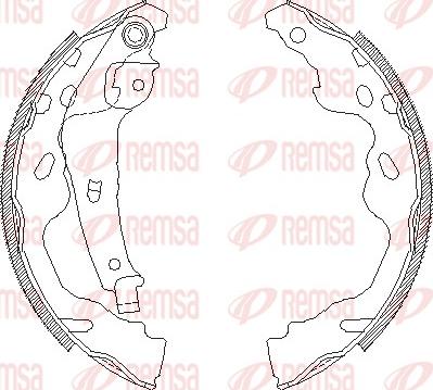 Remsa 4187.00 - Mâchoire de frein cwaw.fr