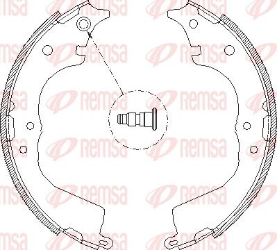 Remsa 4134.00 - Mâchoire de frein cwaw.fr