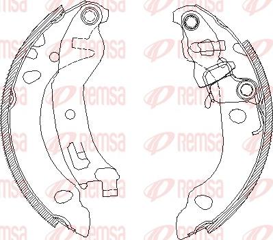 Remsa 4138.01 - Mâchoire de frein cwaw.fr