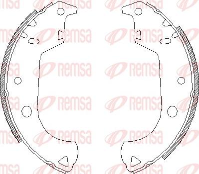 Remsa 4125.00 - Mâchoire de frein cwaw.fr