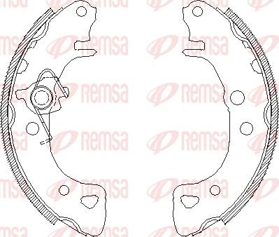 Remsa 4126.00 - Mâchoire de frein cwaw.fr