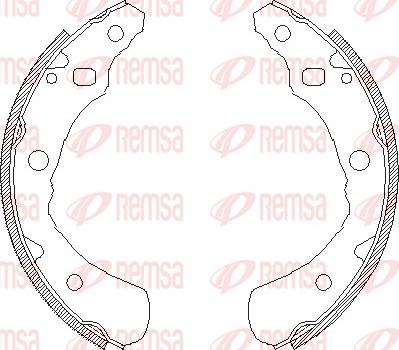 Remsa 4174.00 - Mâchoire de frein cwaw.fr