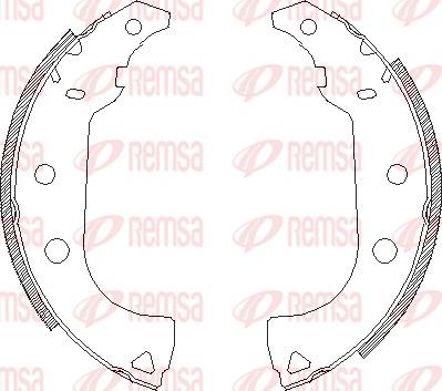 Remsa 4176.00 - Mâchoire de frein cwaw.fr