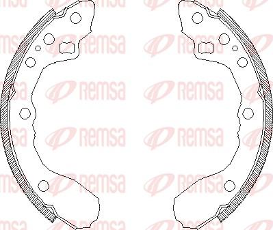 Remsa 4344.00 - Mâchoire de frein cwaw.fr