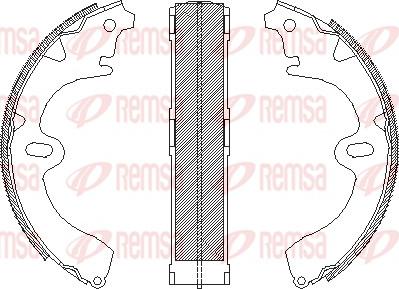 Remsa 4345.00 - Mâchoire de frein cwaw.fr