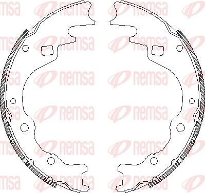 Remsa 4365.00 - Mâchoire de frein cwaw.fr