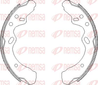 Remsa 4366.00 - Mâchoire de frein cwaw.fr